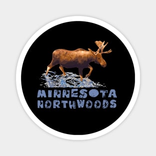 Minnesota Northwoods Outdoors Resort Vacation Moose Magnet